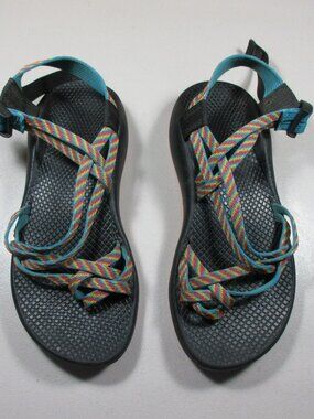 Chaco womens colorful strappy Vibram ZX2 Rainbow Hiking sandals 8 M